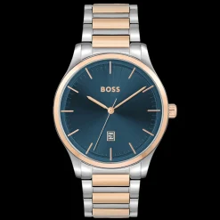 Relogio Reason Azul Aco Bicolor-Boss Watches New