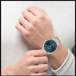 Relogio Reason Azul Aco Bicolor-Boss Watches New