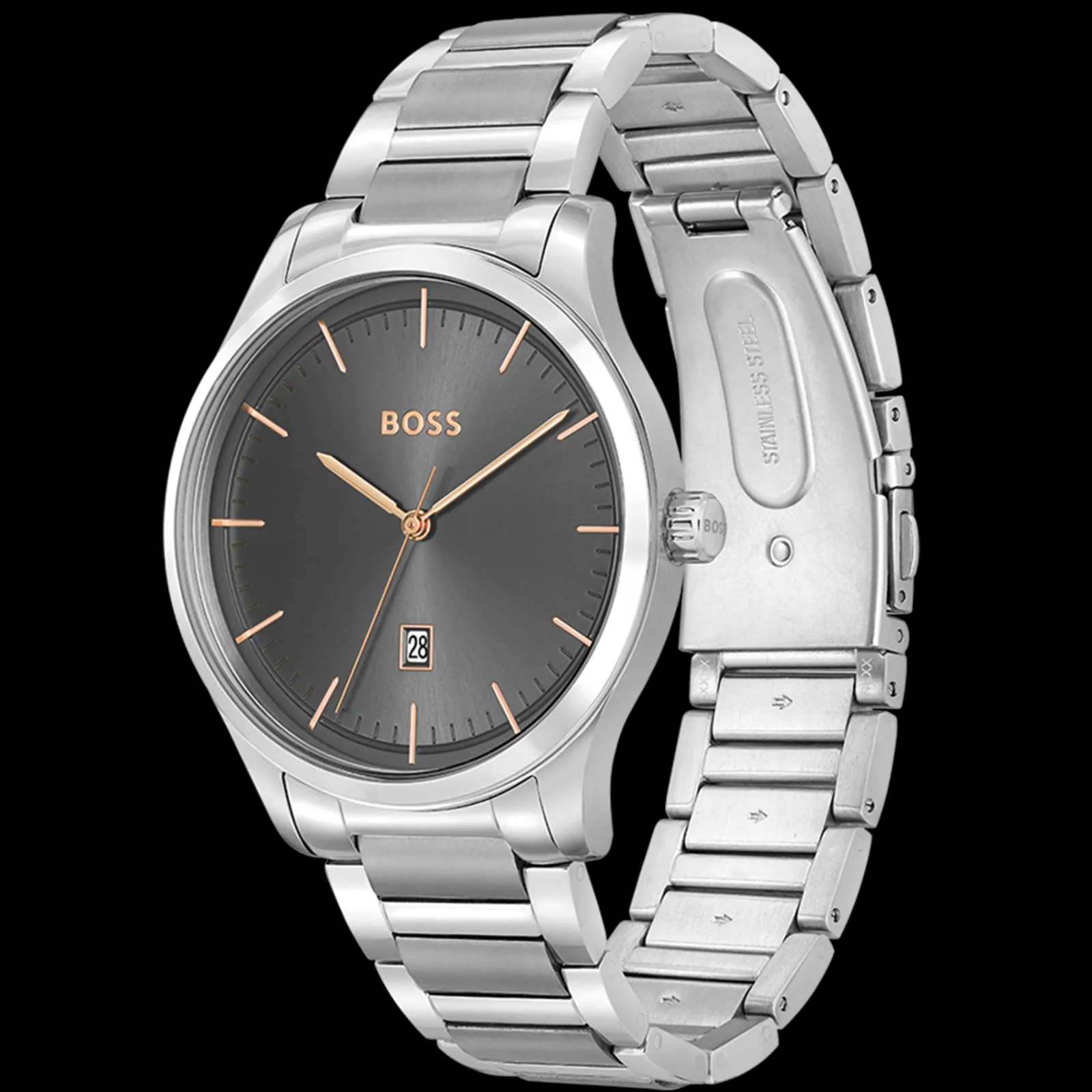 Relogio Reason Cinzento Aco-Boss Watches Sale