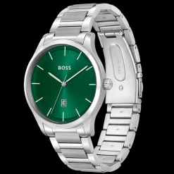 Relogio Reason Verde Aco-Boss Watches Cheap