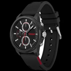 Relogio #Relax Preto Tr90 Silicone Preto-Hugo Best Sale