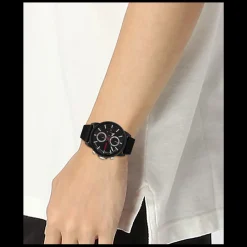 Relogio #Relax Preto Tr90 Silicone Preto-Hugo Best Sale