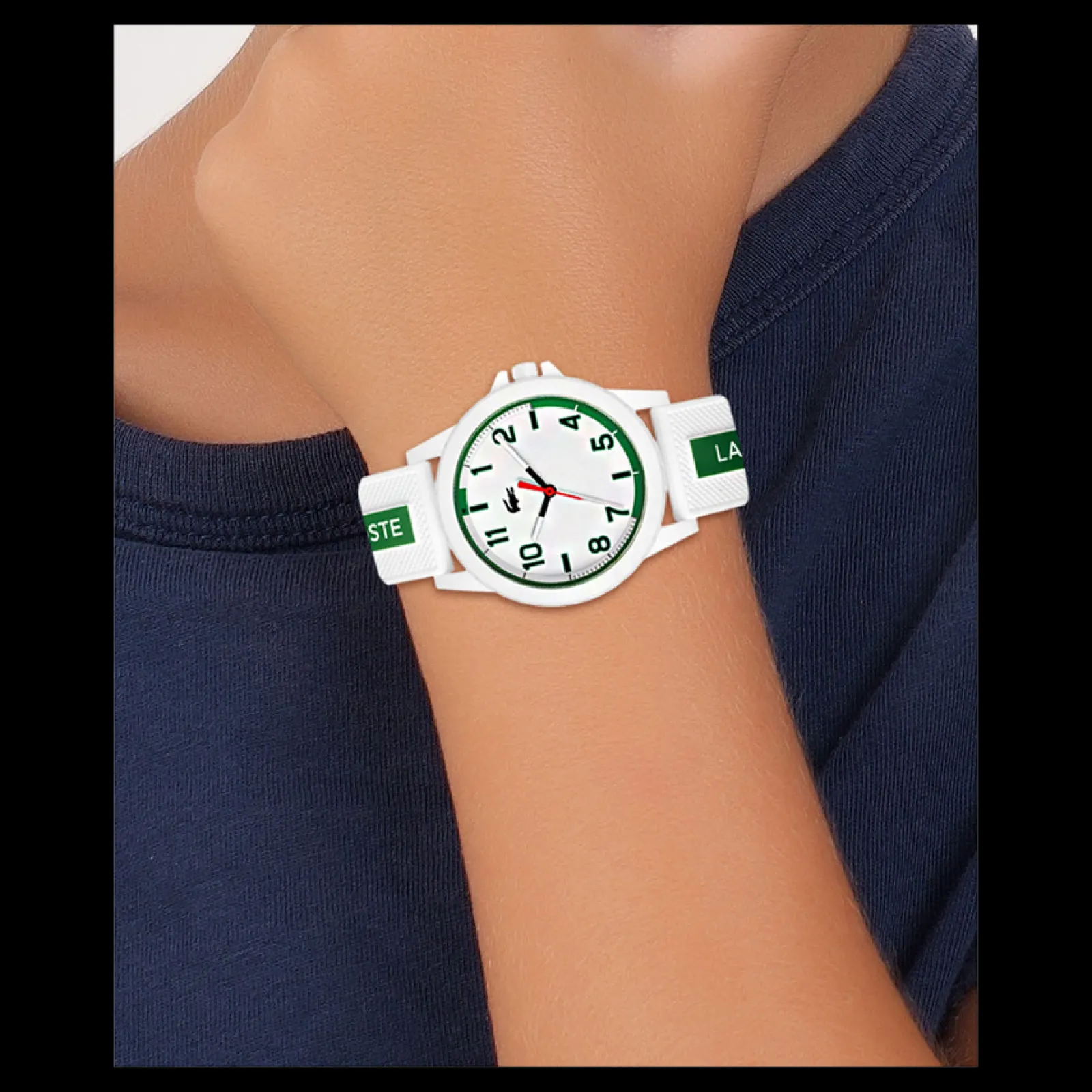 Relogio Rider Branco Verde Silicone-Lacoste Cheap