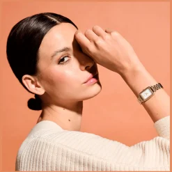 Relogio Townhouse Rectangle Aco Dourado Cristais-Olivia Burton Outlet
