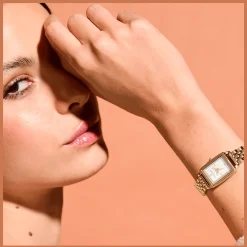 Relogio Townhouse Rectangle Aco Dourado Cristais-Olivia Burton Outlet