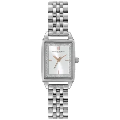 Relogio Townhouse Rectangle Aco E Cristais-Olivia Burton Store