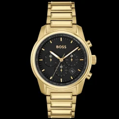 Relogio Trace Aco Ip Dourado-Boss Watches Discount