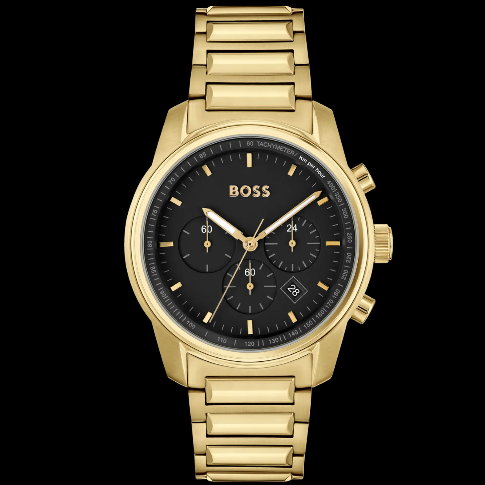 Relogio Trace Aco Ip Dourado-Boss Watches Discount
