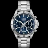 Relogio Troper Cronografo Azul Aco-Boss Watches Cheap