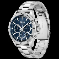 Relogio Troper Cronografo Azul Aco-Boss Watches Cheap