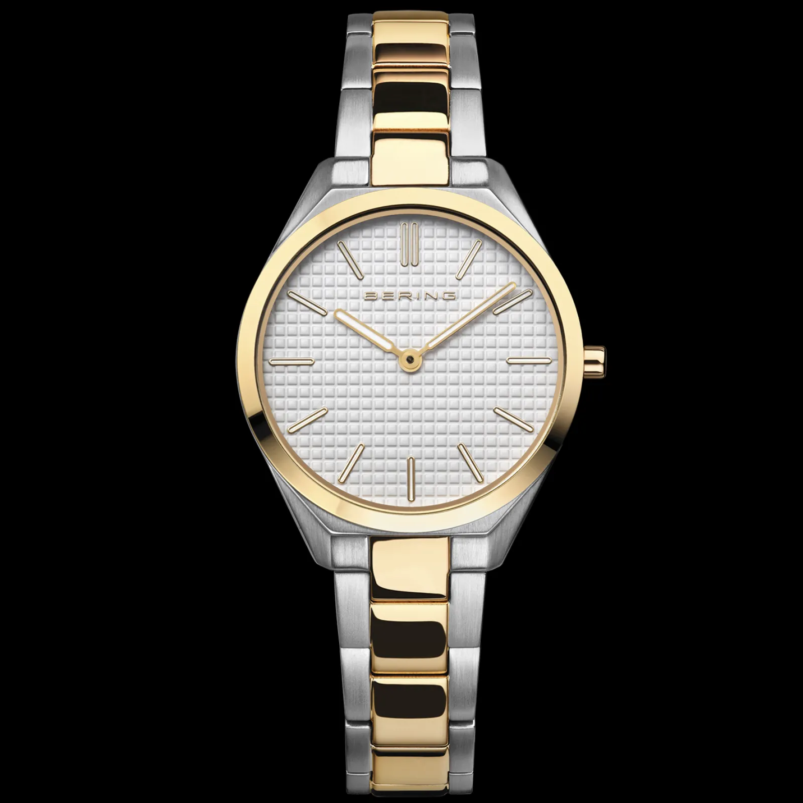 Relogio Ultra Slim Bicolor-Bering Watches New