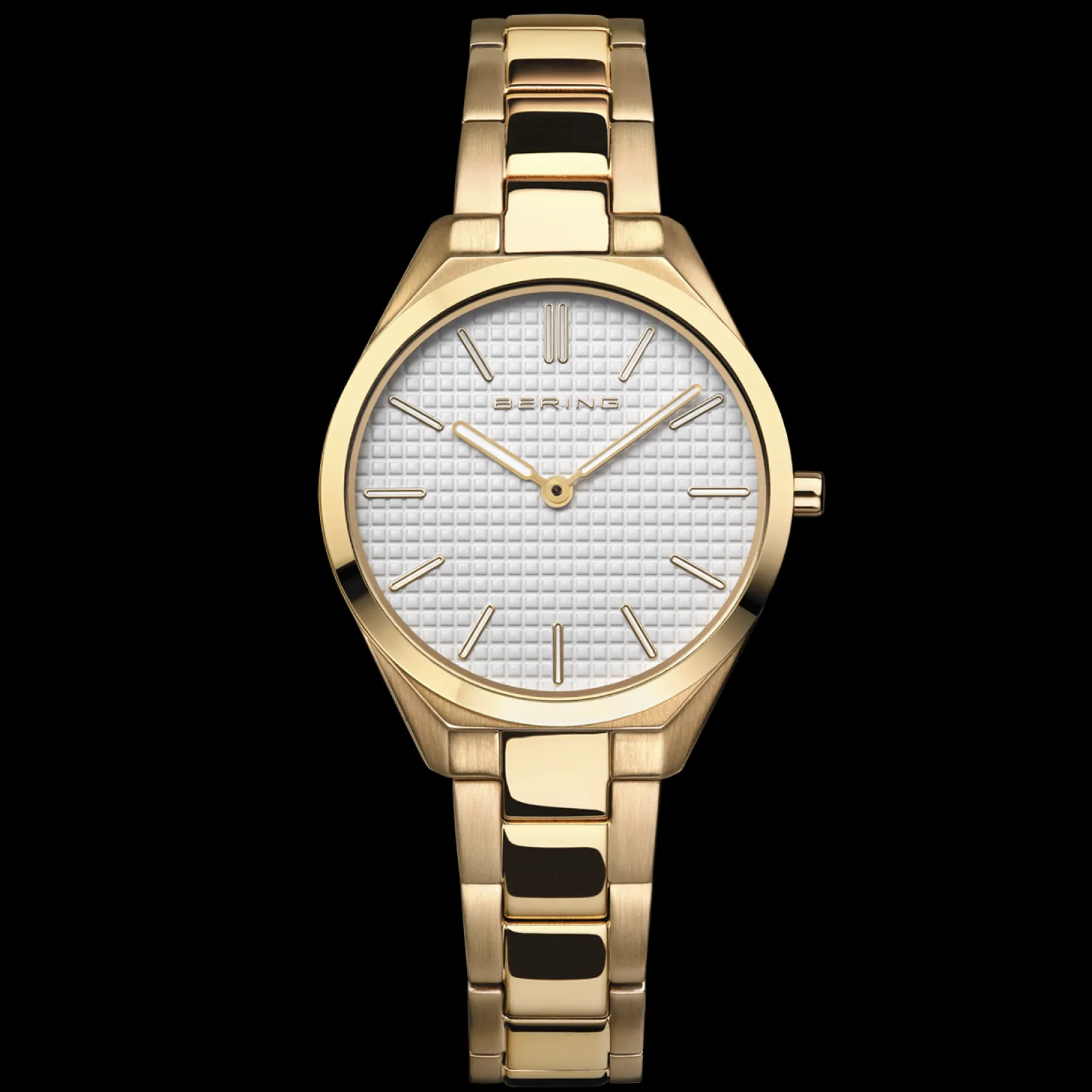 Relogio Ultra Slim Dourado-Bering Watches Best Sale