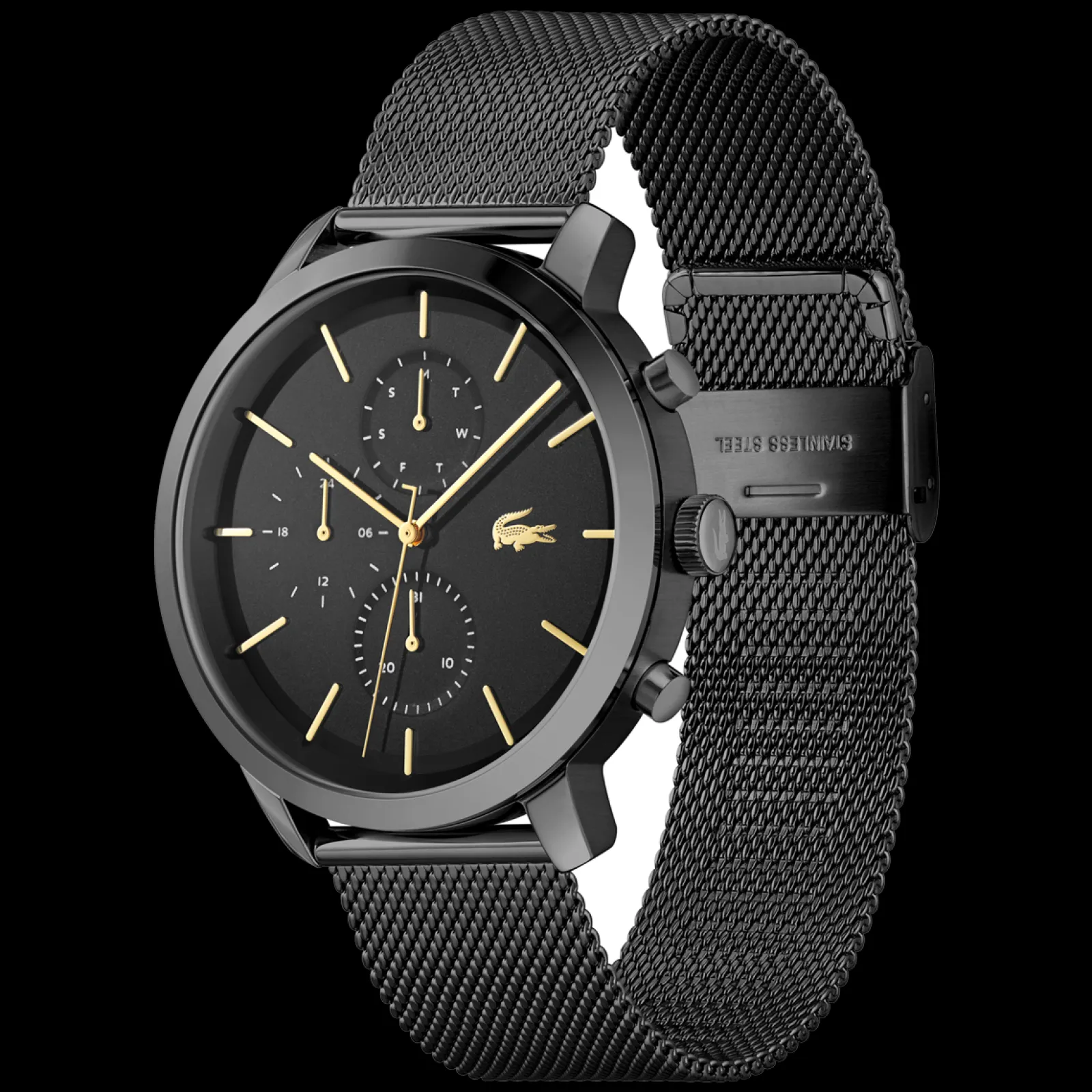 Replay Aco Preto Ip Malha Milanesa-Lacoste Cheap