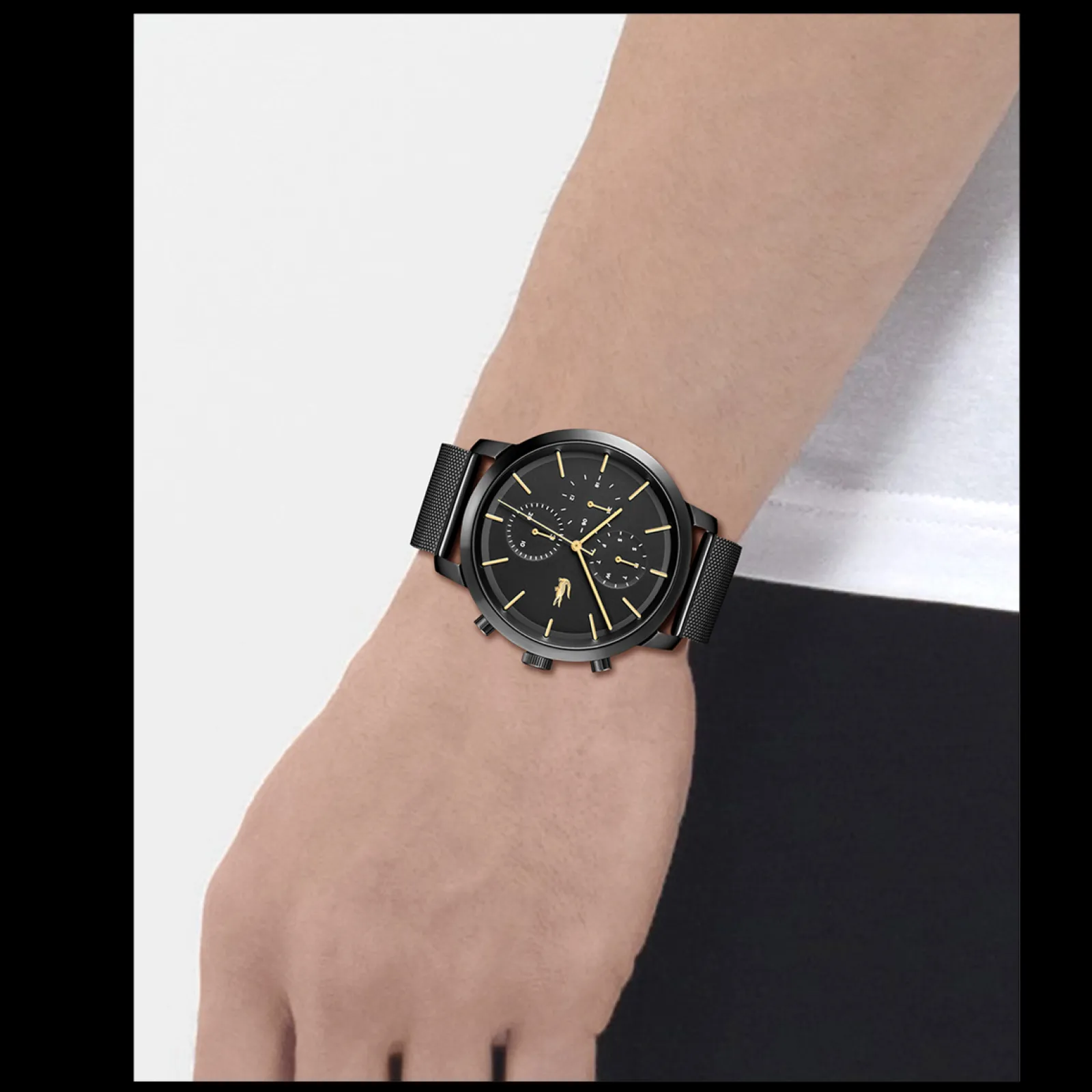 Replay Aco Preto Ip Malha Milanesa-Lacoste Cheap