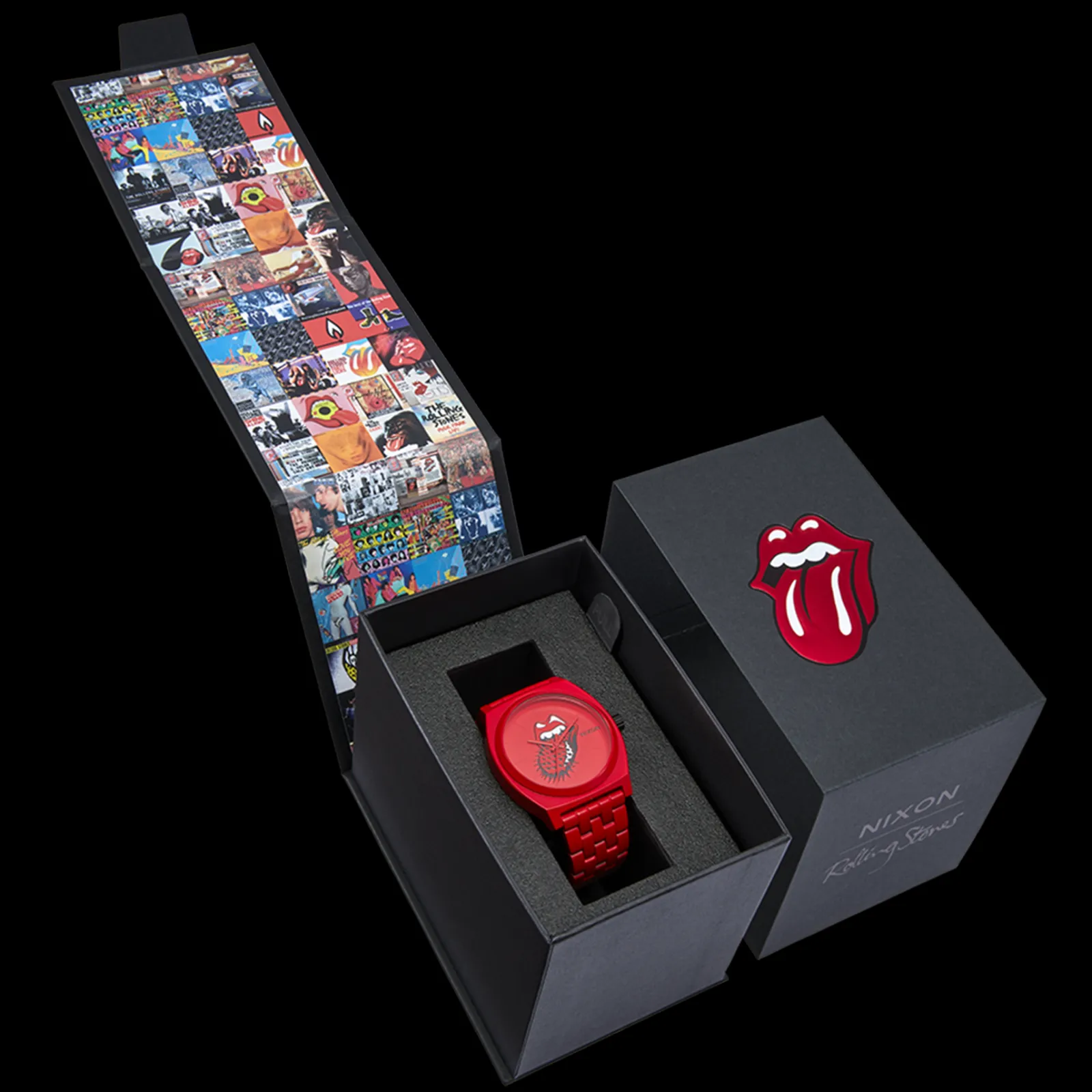 Rolling Stones Time Teller All Red-Nixon New