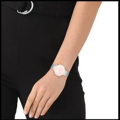 Rosa E Aco Em Malha Milanesa-Calvin Klein Watches New