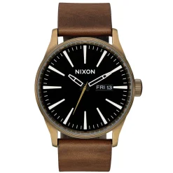 Sentry Leather Brass/Black/Brown-Nixon New