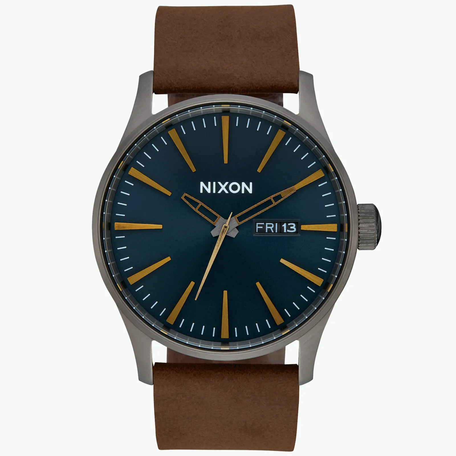 Sentry Leather Gunmetal/Indigo/Brown-Nixon Discount