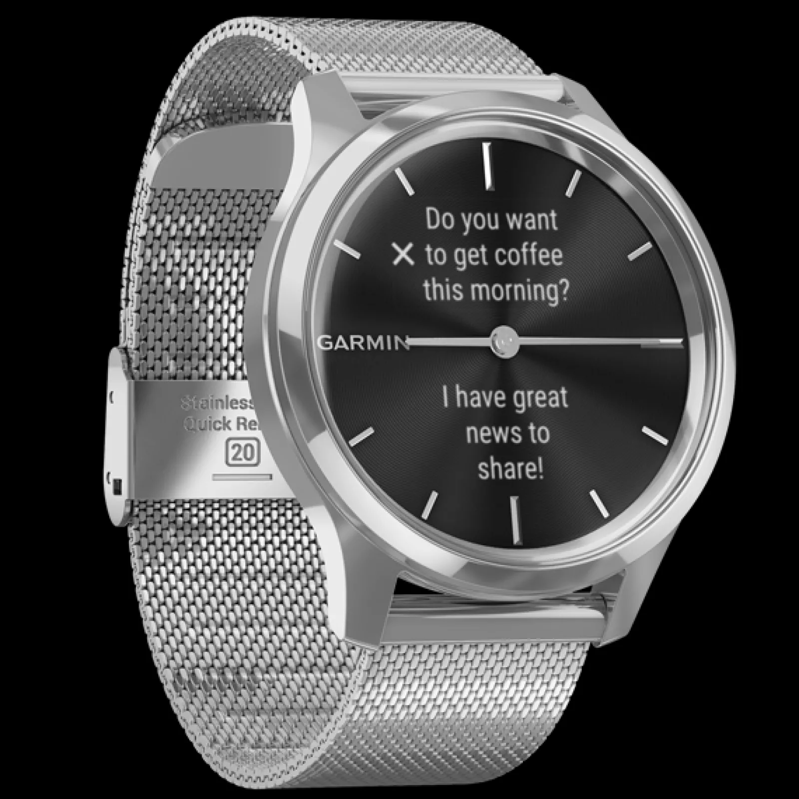 Smartwatch Vivomove 3 Luxe Milanese Silv-Garmin Shop