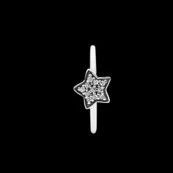 Star Silver Ring With Cubic Zirconia-Pandora Fashion