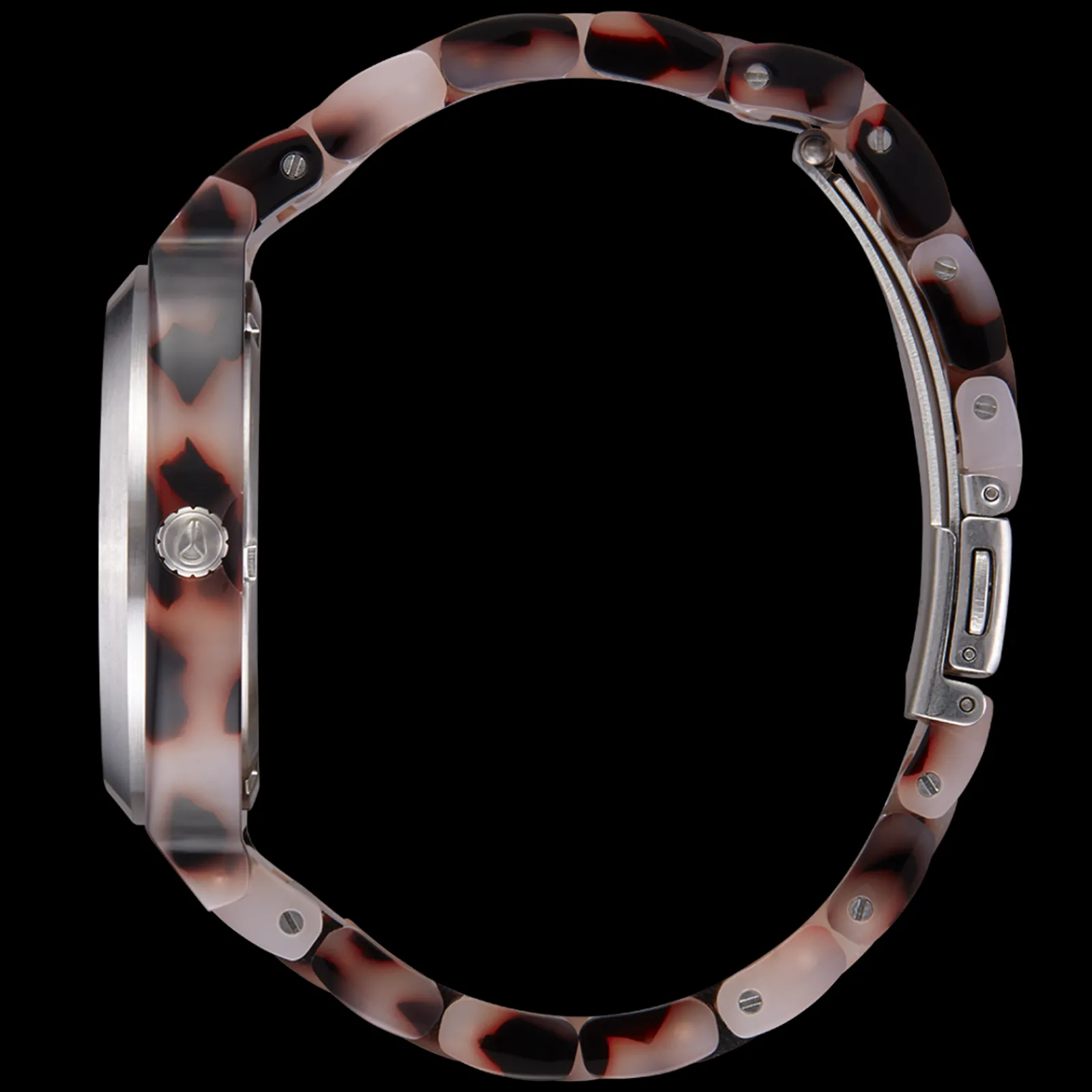 Time Teller Acetate Pink Tortoise/Mop-Nixon Clearance
